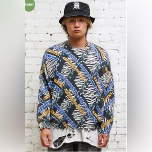 R13 Chained Zebra Sweater. Size small